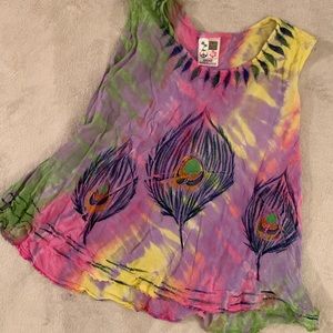 ⭐️India Boutique flowy tie-dye top⭐️